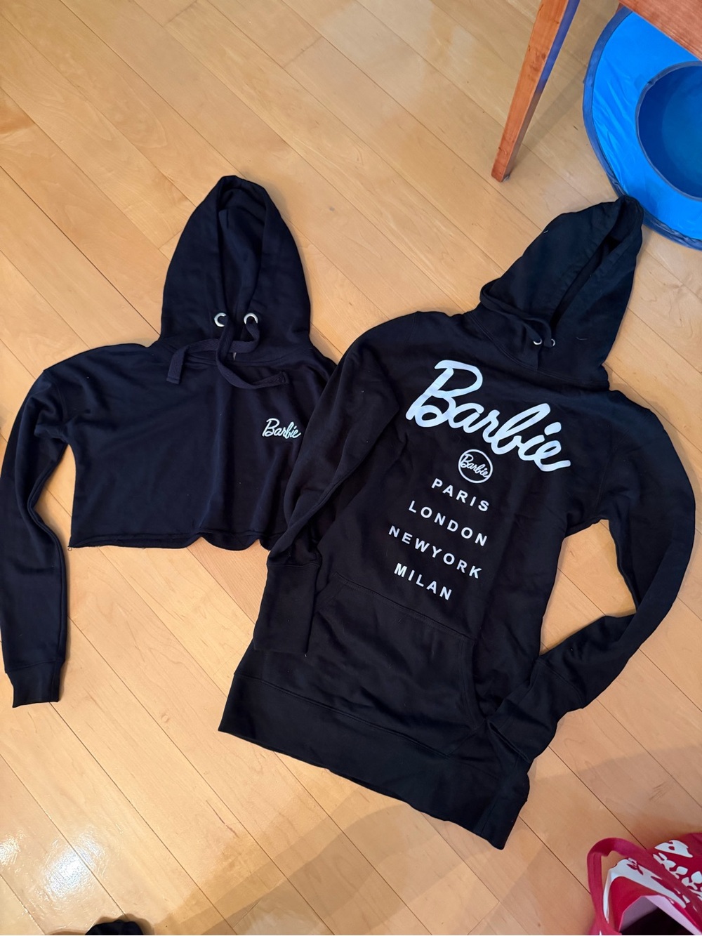Barbie Black Hoodies with White Logo